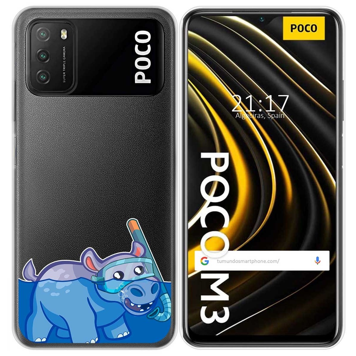 Funda Gel Transparente para Xiaomi POCO M3 / Redmi 9T diseño Hipo Dibujos