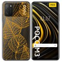 Funda Gel Transparente para Xiaomi POCO M3 / Redmi 9T diseño Hojas Dibujos