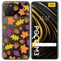 Funda Gel Transparente para Xiaomi POCO M3 / Redmi 9T diseño Otoño Dibujos