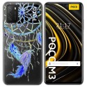 Funda Gel Transparente para Xiaomi POCO M3 / Redmi 9T diseño Plumas Dibujos