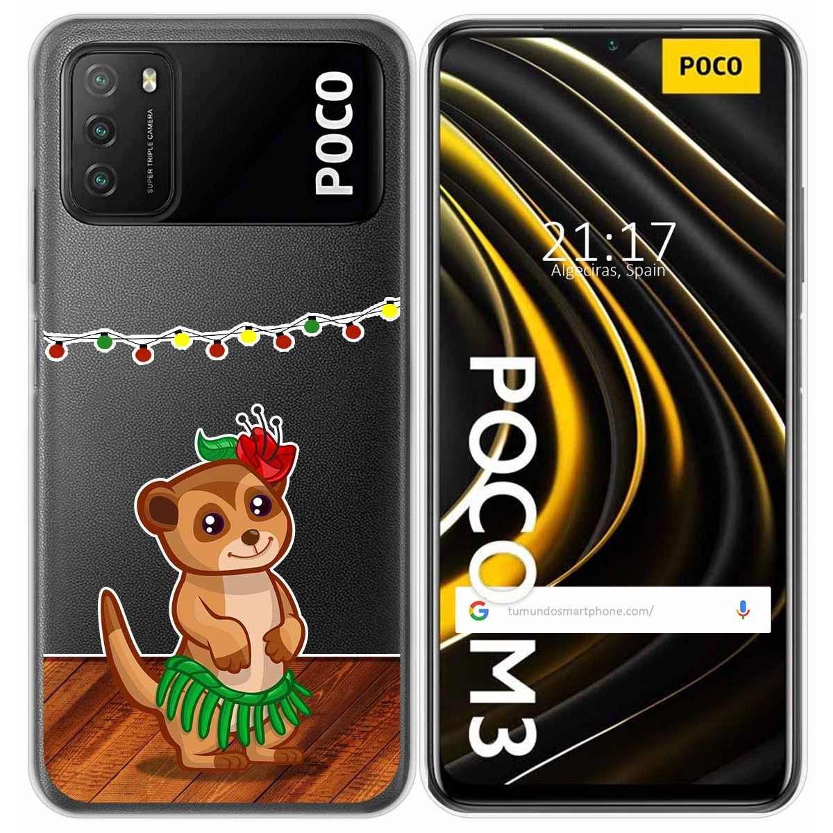 Funda Gel Transparente para Xiaomi POCO M3 / Redmi 9T diseño Suricata Dibujos