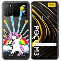 Funda Gel Transparente para Xiaomi POCO M3 / Redmi 9T diseño Unicornio Dibujos