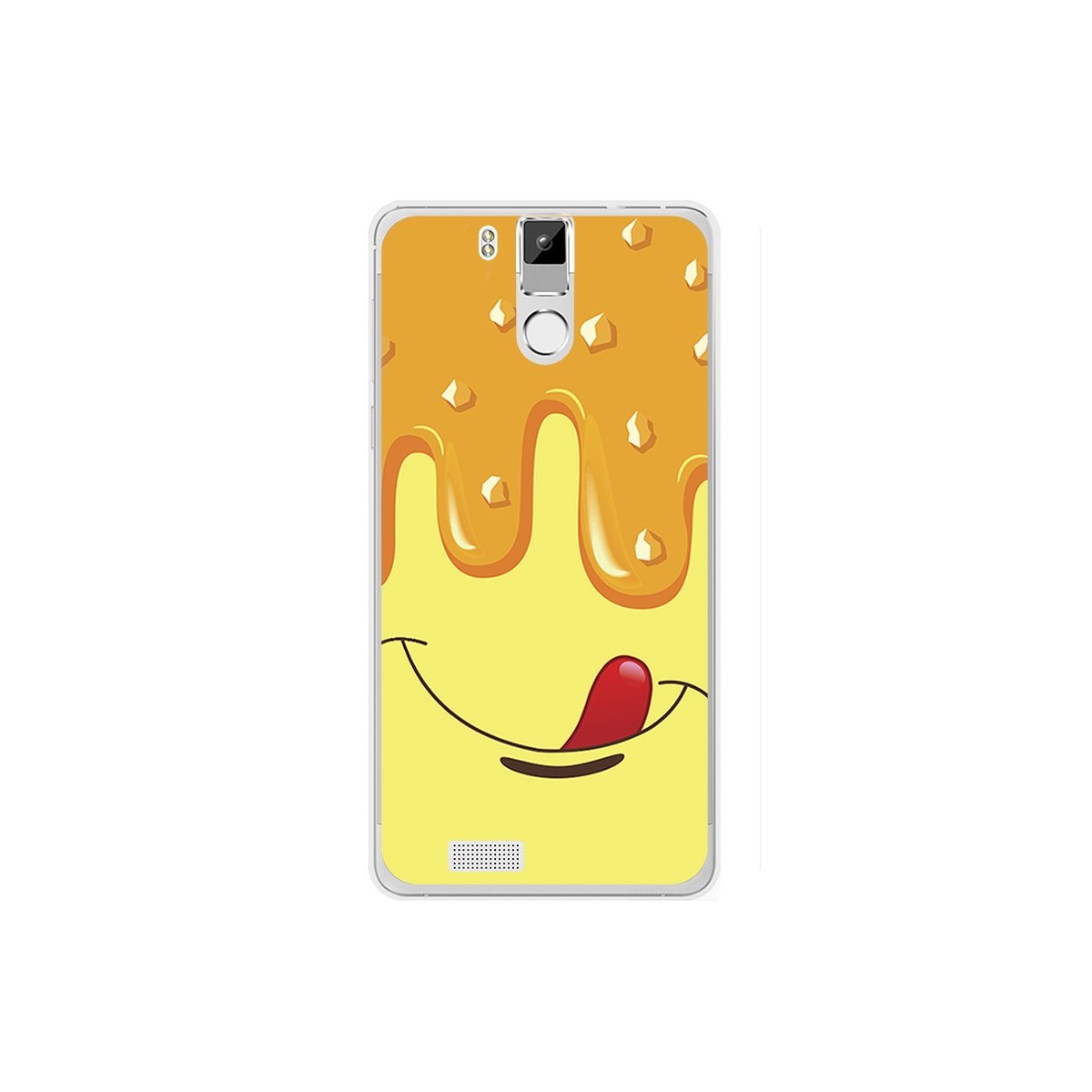 Funda Gel Tpu para Oukitel K6000 / K6000 Pro Diseño Helado Vainilla Dibujos