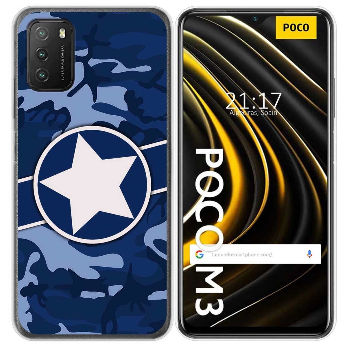 Funda Gel Tpu para Xiaomi POCO M3 / Redmi 9T diseño Camuflaje 03 Dibujos