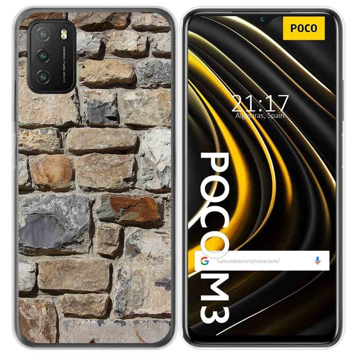 Funda Gel Tpu para Xiaomi POCO M3 / Redmi 9T diseño Ladrillo 03 Dibujos