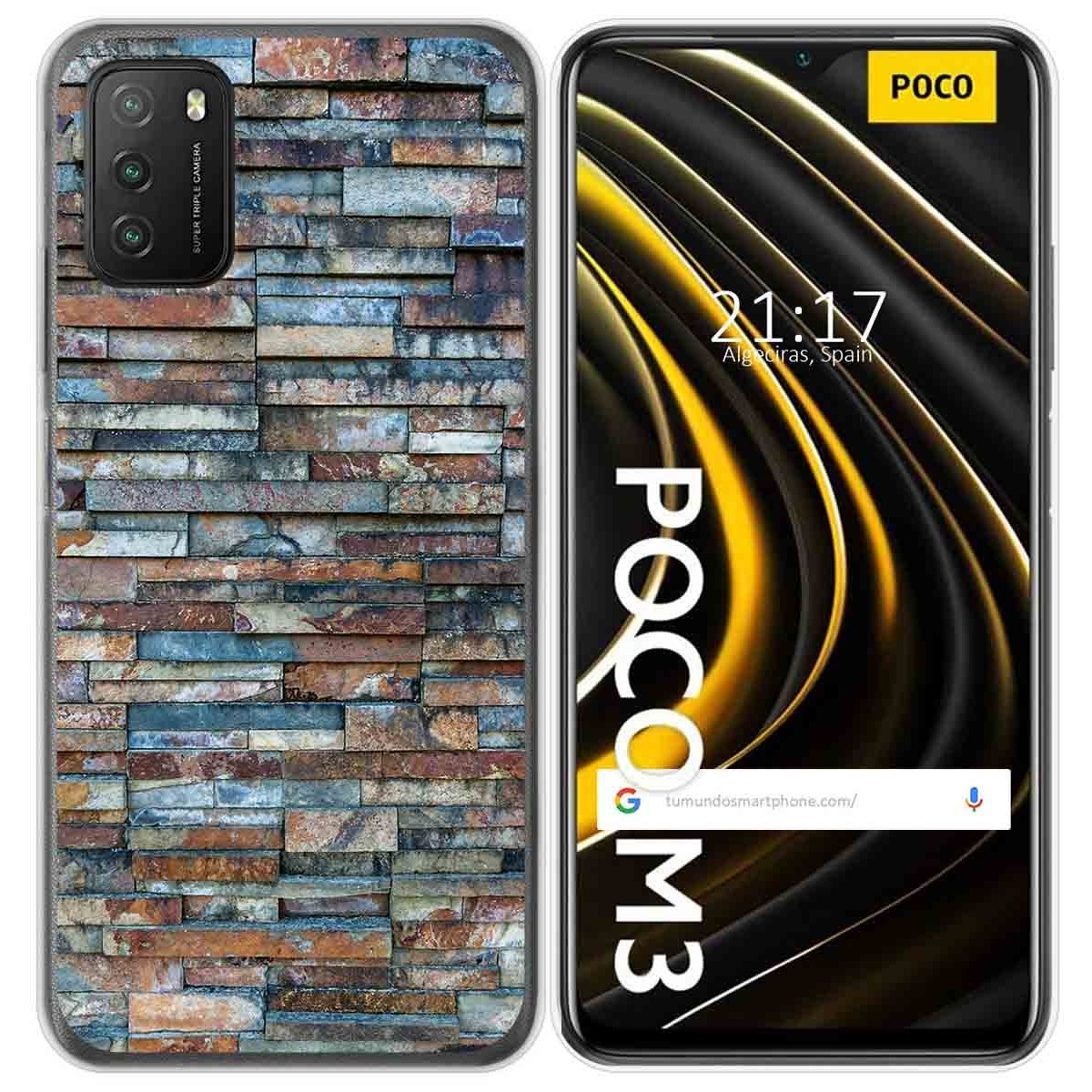 Funda Gel Tpu para Xiaomi POCO M3 / Redmi 9T diseño Ladrillo 05 Dibujos