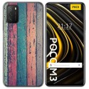 Funda Gel Tpu para Xiaomi POCO M3 / Redmi 9T diseño Madera 10 Dibujos