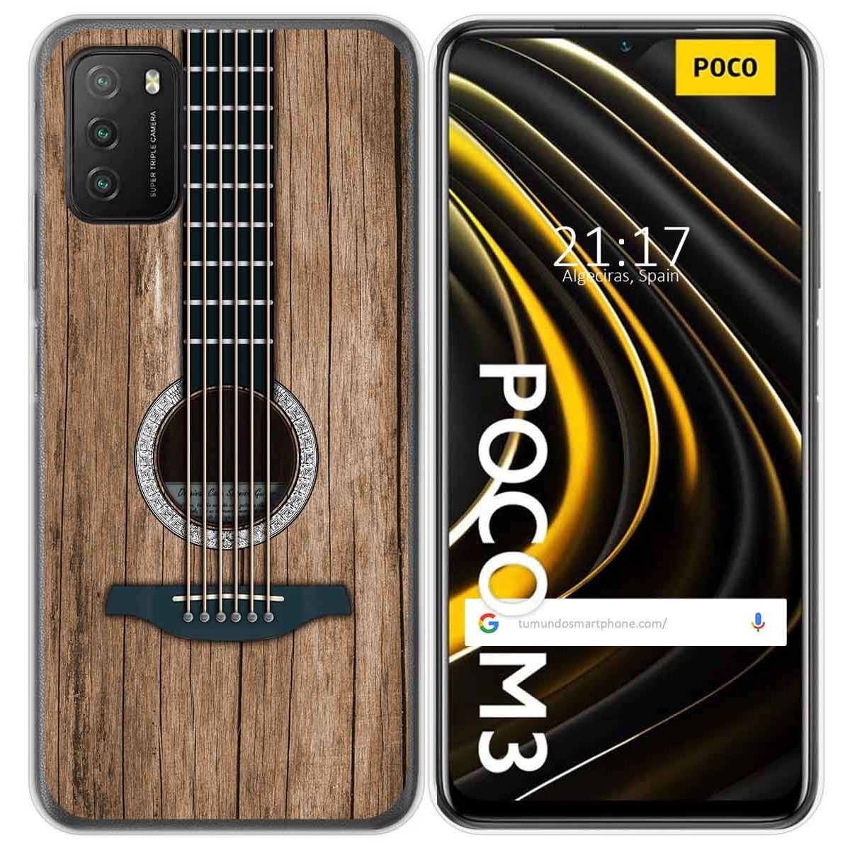 Funda Gel Tpu para Xiaomi POCO M3 / Redmi 9T diseño Madera 11 Dibujos