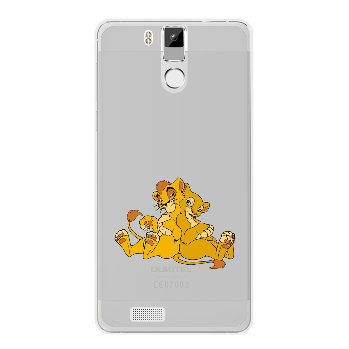 Funda Gel Tpu para Oukitel K6000 / K6000 Pro Diseño Leones Dibujos
