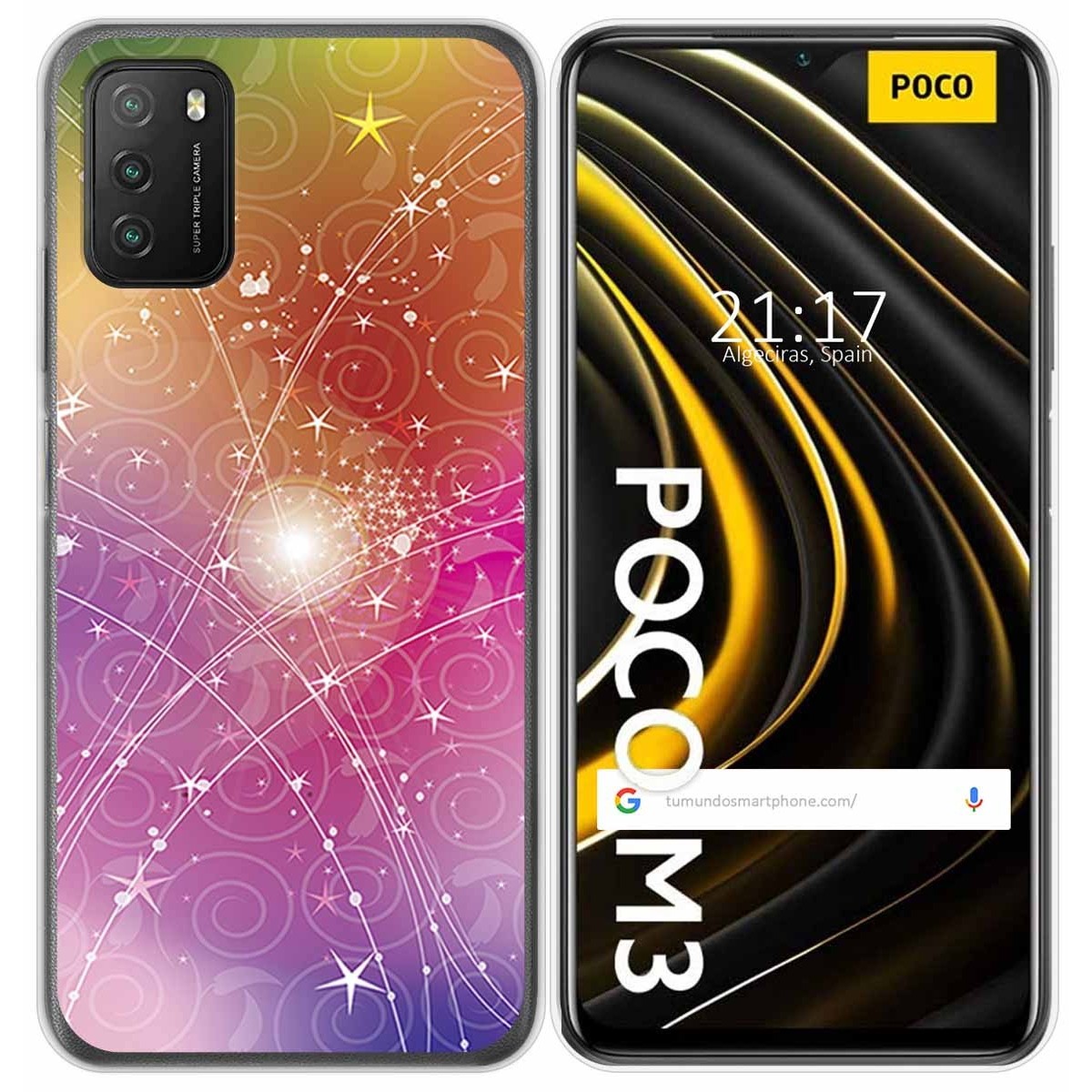 Funda Gel Tpu para Xiaomi POCO M3 / Redmi 9T diseño Abstracto Dibujos
