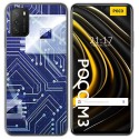 Funda Gel Tpu para Xiaomi POCO M3 / Redmi 9T diseño Circuito Dibujos