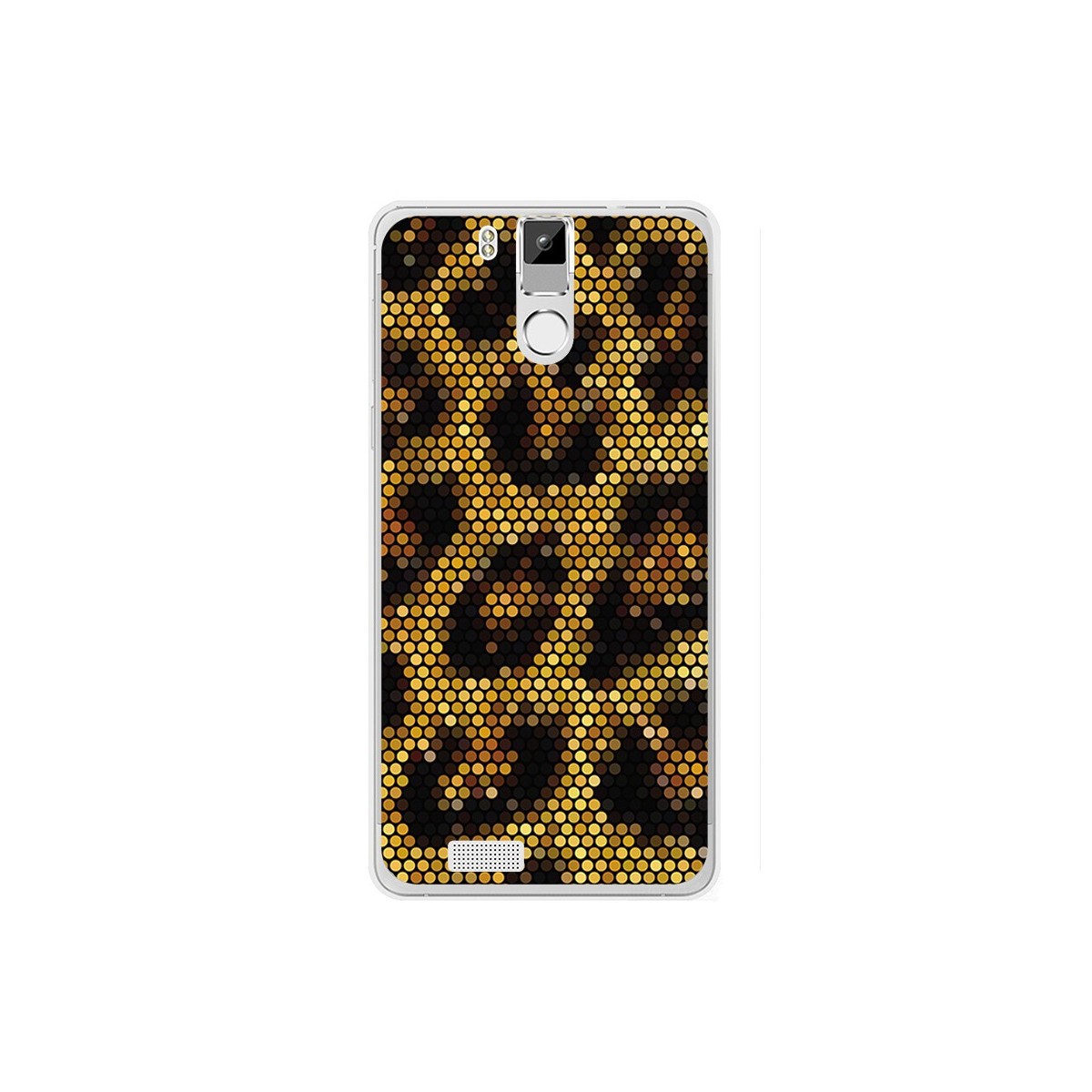 Funda Gel Tpu para Oukitel K6000 / K6000 Pro Diseño Leopardo Dibujos