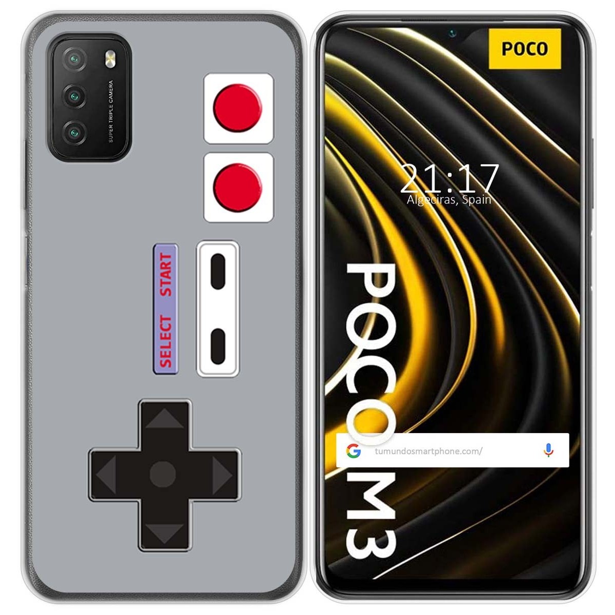 Funda Gel Tpu para Xiaomi POCO M3 / Redmi 9T diseño Consola Dibujos