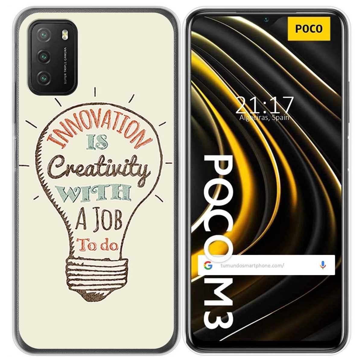 Funda Gel Tpu para Xiaomi POCO M3 / Redmi 9T diseño Creativity Dibujos
