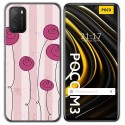 Funda Gel Tpu para Xiaomi POCO M3 / Redmi 9T diseño Flores Vintage Dibujos