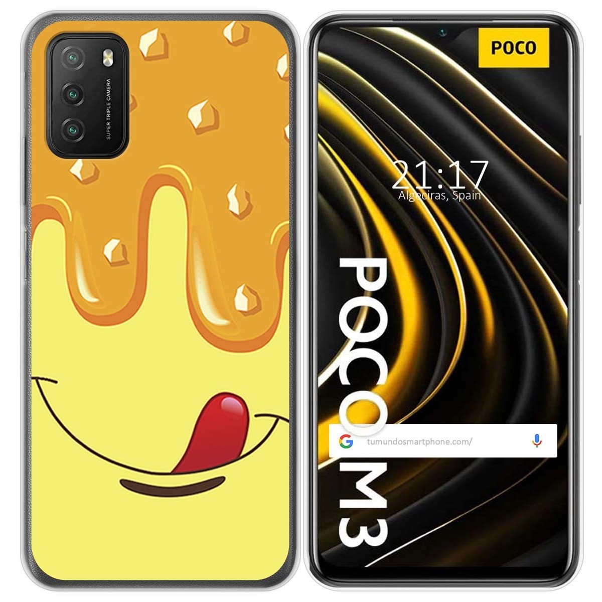 Funda Gel Tpu para Xiaomi POCO M3 / Redmi 9T diseño Helado Vainilla Dibujos