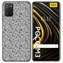 Funda Gel Tpu para Xiaomi POCO M3 / Redmi 9T diseño Letras Dibujos
