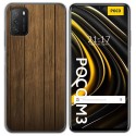 Funda Gel Tpu para Xiaomi POCO M3 / Redmi 9T diseño Madera Dibujos