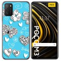 Funda Gel Tpu para Xiaomi POCO M3 / Redmi 9T diseño Mariposas Dibujos