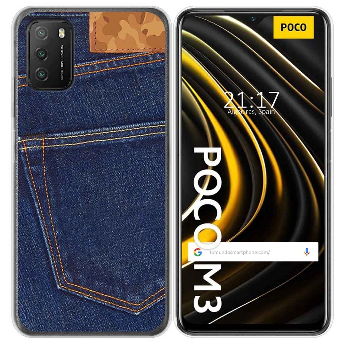 Funda Gel Tpu para Xiaomi POCO M3 / Redmi 9T diseño Vaquero Dibujos