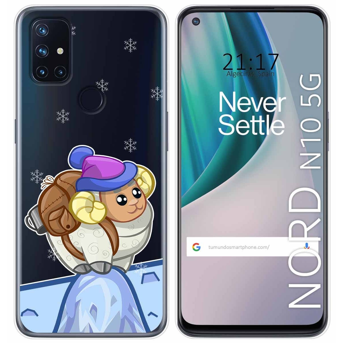 Funda Gel Transparente para Oneplus Nord N10 5G diseño Cabra Dibujos