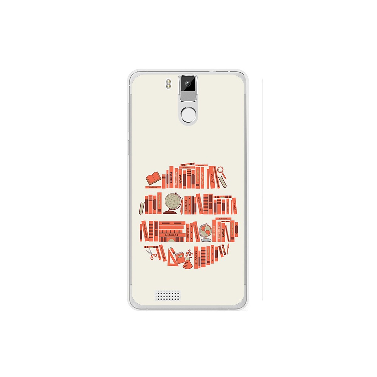 Funda Gel Tpu para Oukitel K6000 / K6000 Pro Diseño Mundo Libro Dibujos