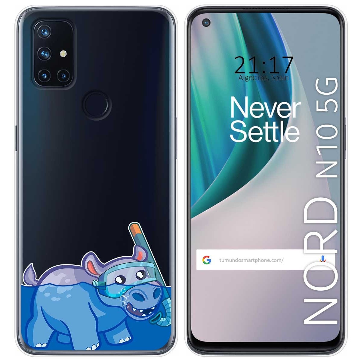 Funda Gel Transparente para Oneplus Nord N10 5G diseño Hipo Dibujos