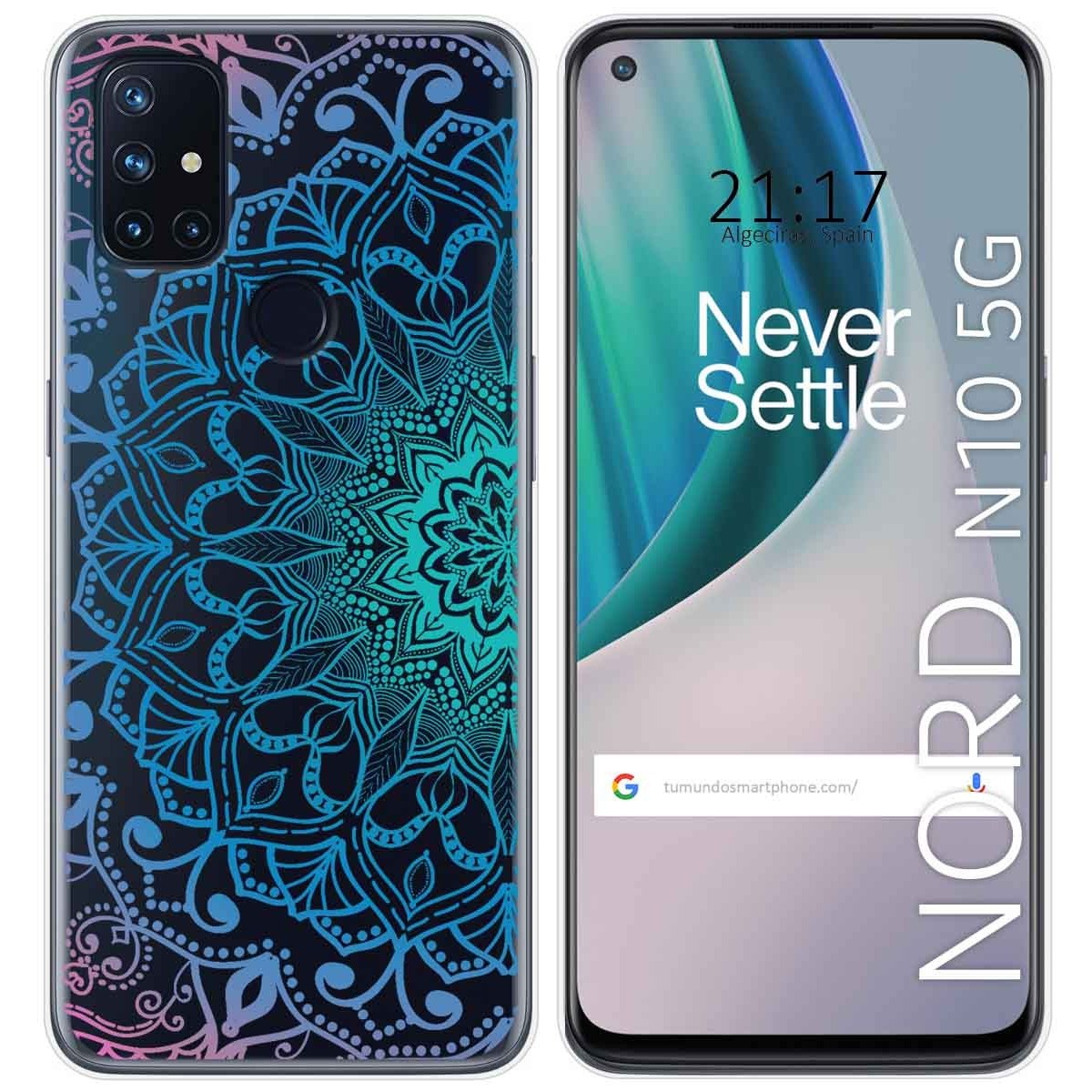 Funda Gel Transparente para Oneplus Nord N10 5G diseño Mandala Dibujos
