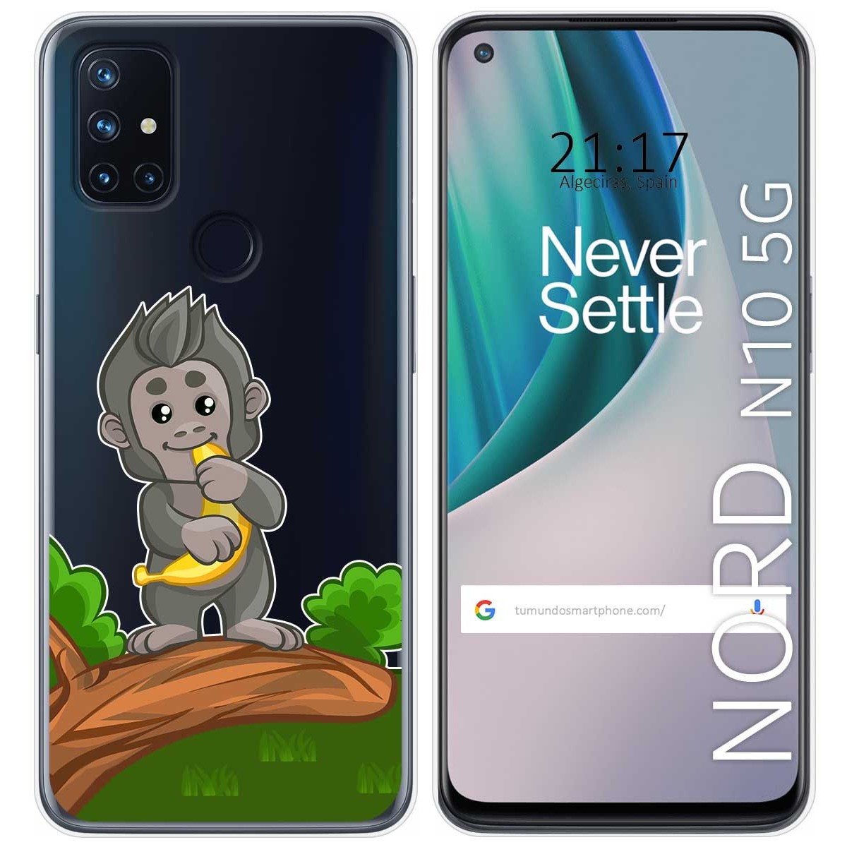 Funda Gel Transparente para Oneplus Nord N10 5G diseño Mono Dibujos