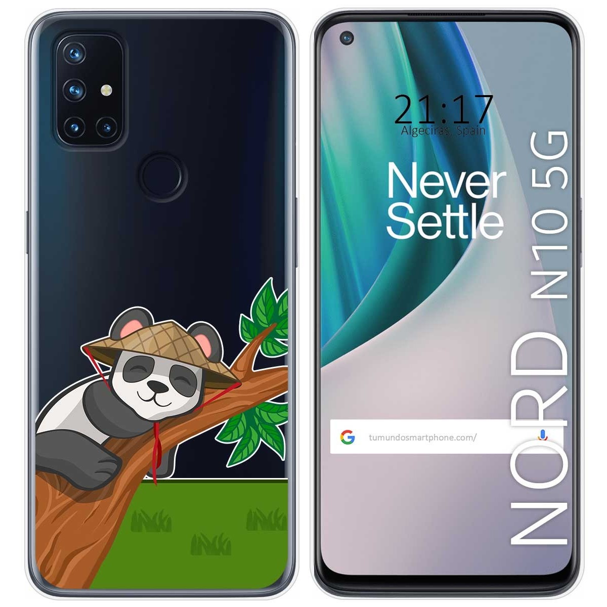 Funda Gel Transparente para Oneplus Nord N10 5G diseño Panda Dibujos