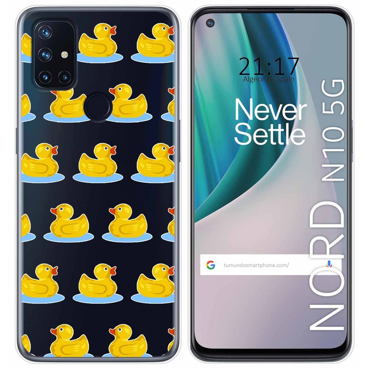 Funda Gel Transparente para Oneplus Nord N10 5G diseño Pato Dibujos