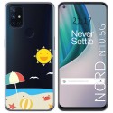 Funda Gel Transparente para Oneplus Nord N10 5G diseño Playa Dibujos