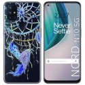 Funda Gel Transparente para Oneplus Nord N10 5G diseño Plumas Dibujos