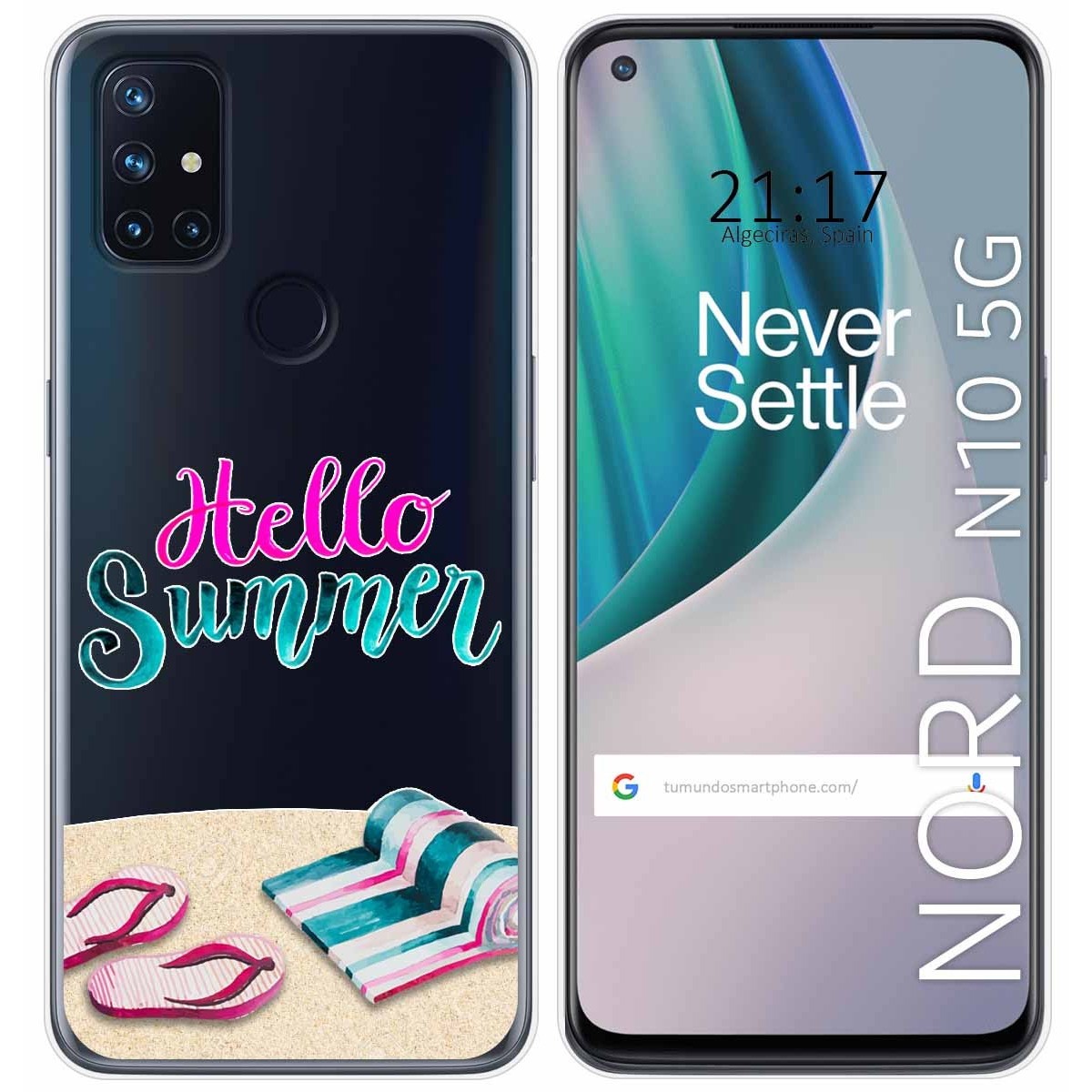 Funda Gel Transparente para Oneplus Nord N10 5G diseño Summer Dibujos