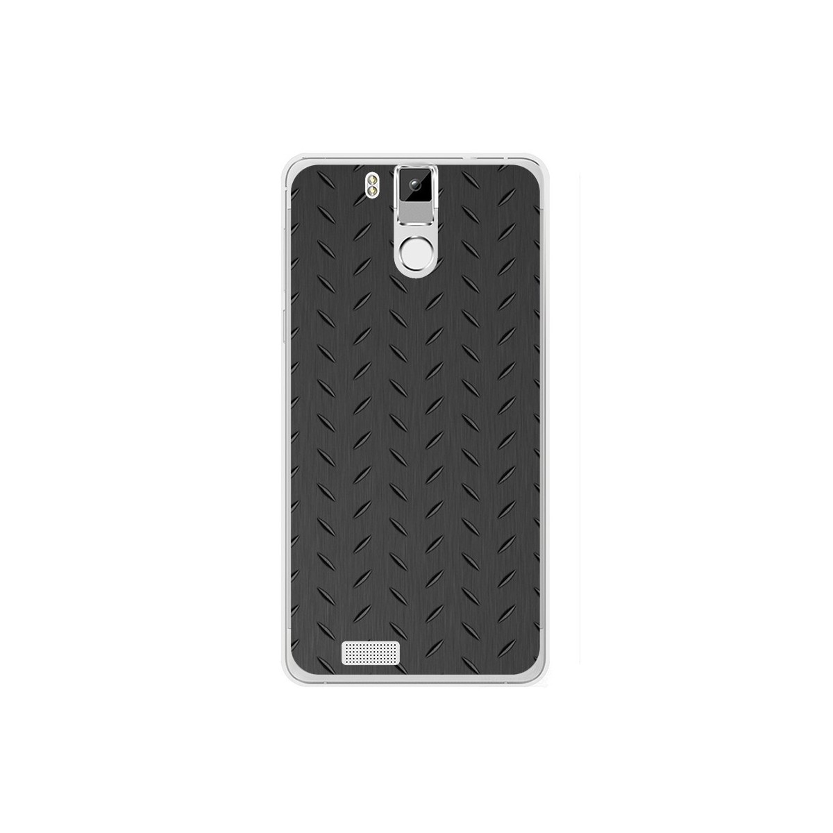 Funda Gel Tpu para Oukitel K6000 / K6000 Pro Diseño Metal Dibujos