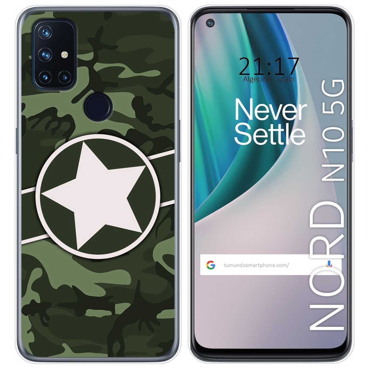 Funda Gel Tpu para Oneplus Nord N10 5G diseño Camuflaje 01 Dibujos