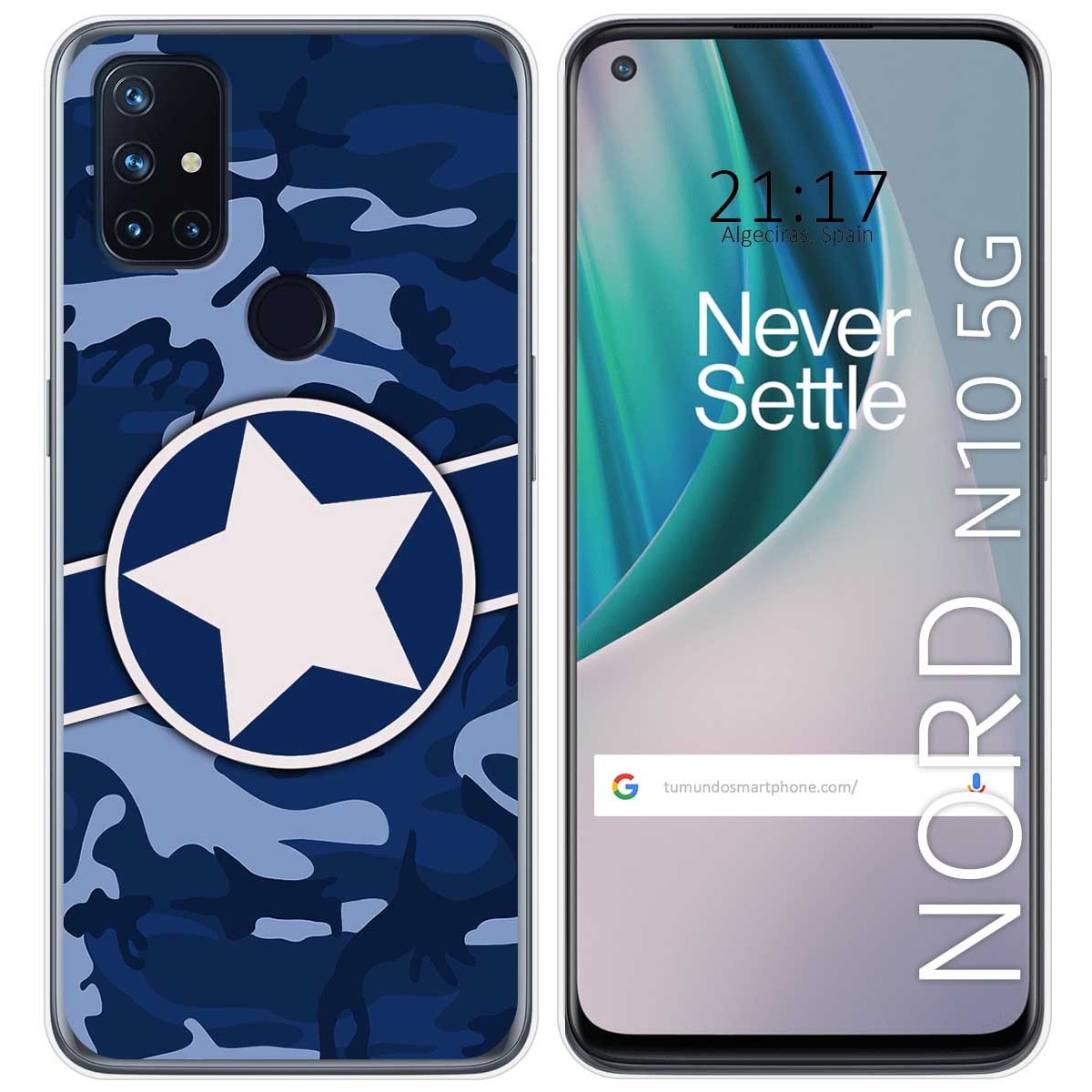 Funda Gel Tpu para Oneplus Nord N10 5G diseño Camuflaje 03 Dibujos