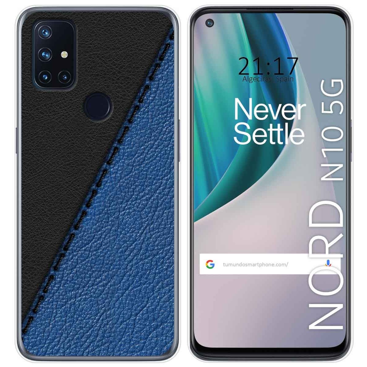 Funda Gel Tpu para Oneplus Nord N10 5G diseño Cuero 02 Dibujos
