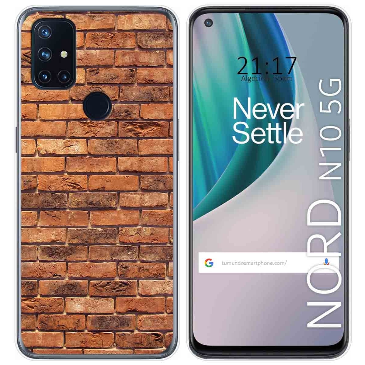 Funda Gel Tpu para Oneplus Nord N10 5G diseño Ladrillo 04 Dibujos
