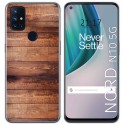 Funda Gel Tpu para Oneplus Nord N10 5G diseño Madera 02 Dibujos