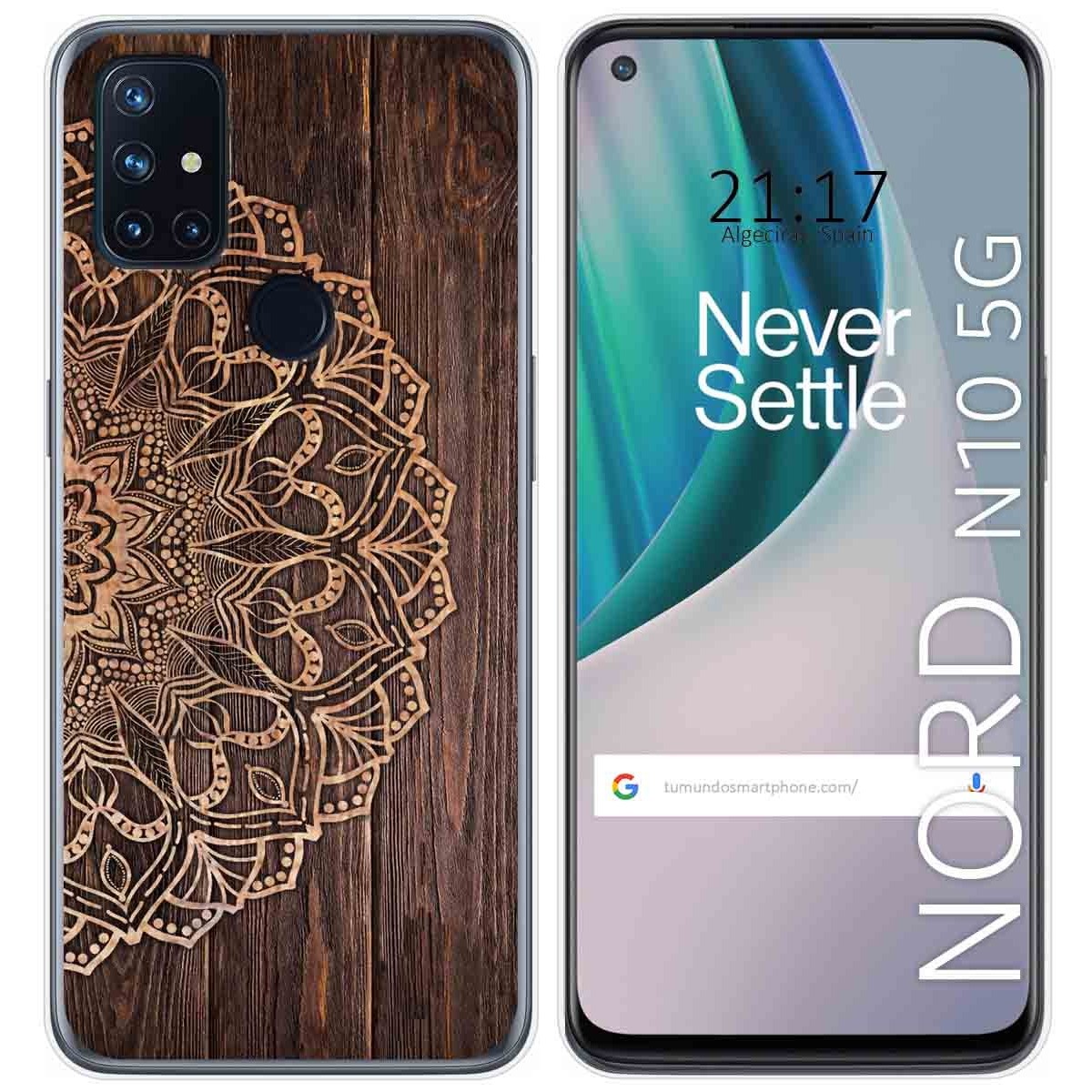 Funda Gel Tpu para Oneplus Nord N10 5G diseño Madera 06 Dibujos
