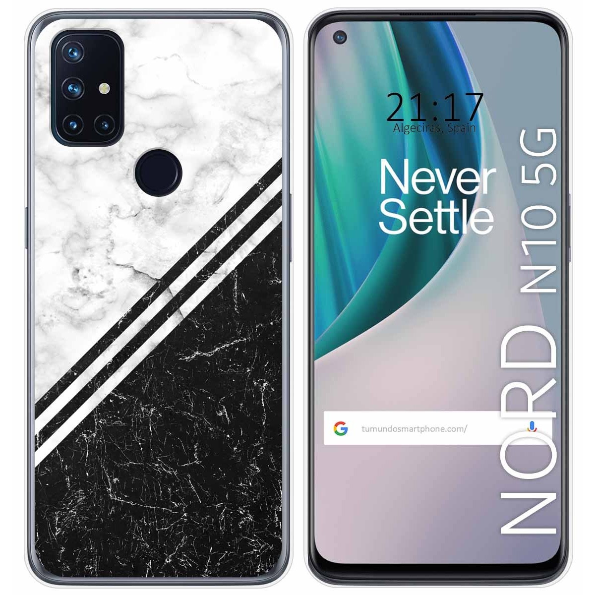 Funda Gel Tpu para Oneplus Nord N10 5G diseño Mármol 01 Dibujos