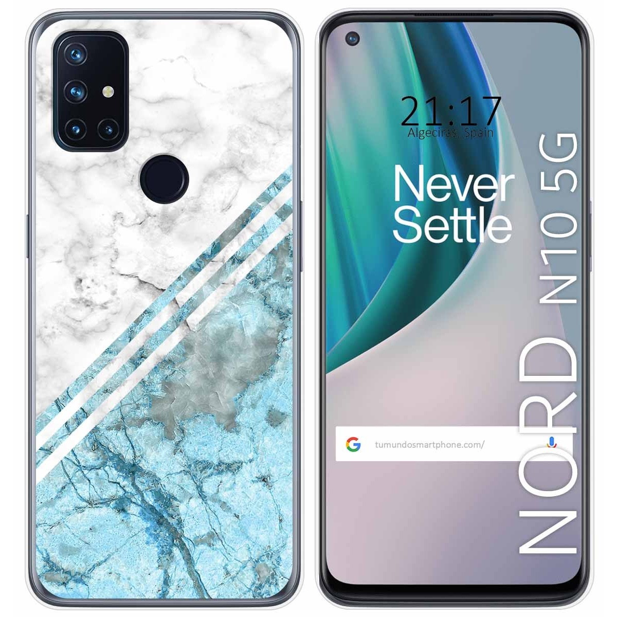 Funda Gel Tpu para Oneplus Nord N10 5G diseño Mármol 02 Dibujos