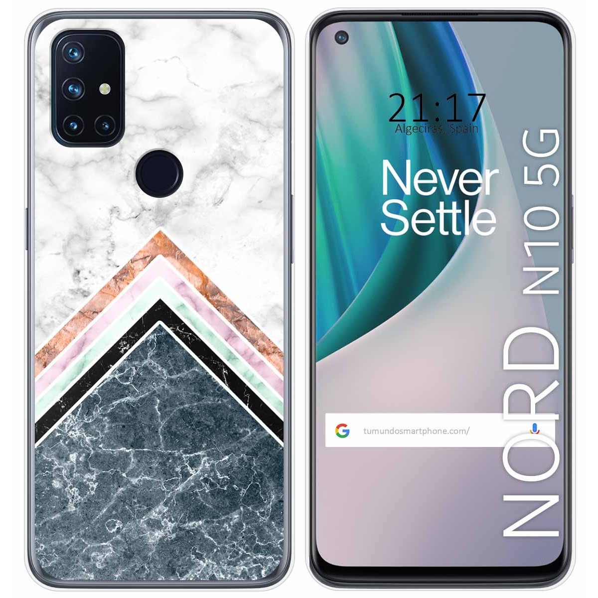 Funda Gel Tpu para Oneplus Nord N10 5G diseño Mármol 05 Dibujos