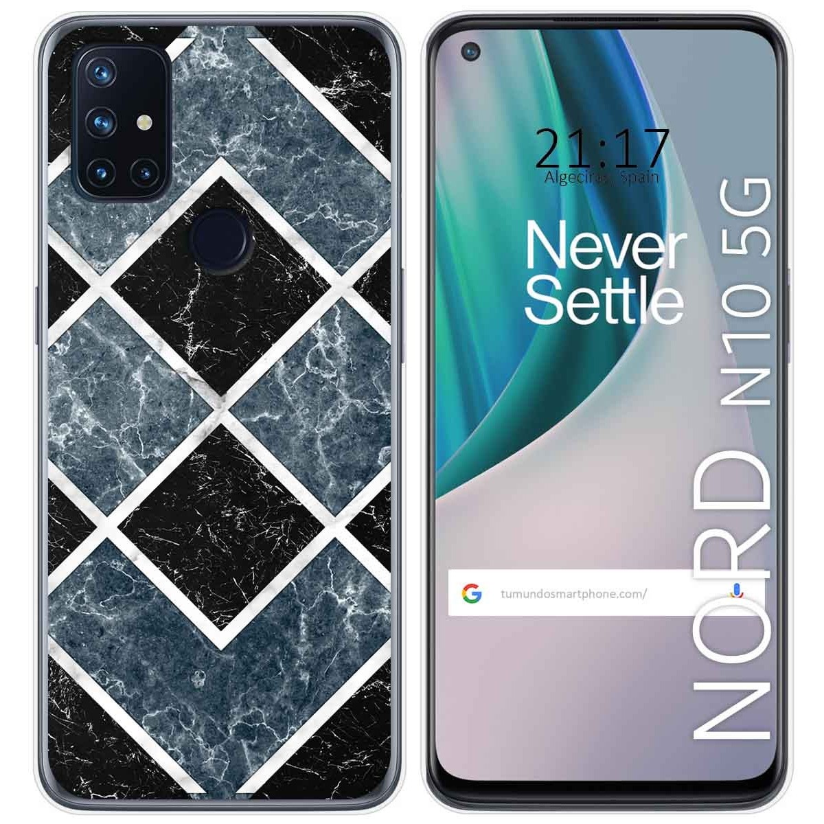 Funda Gel Tpu para Oneplus Nord N10 5G diseño Mármol 06 Dibujos