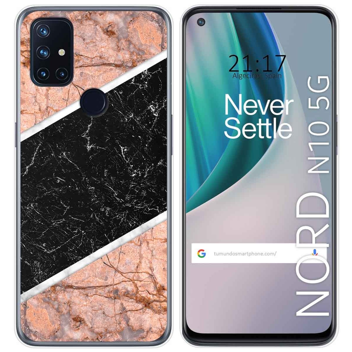 Funda Gel Tpu para Oneplus Nord N10 5G diseño Mármol 07 Dibujos