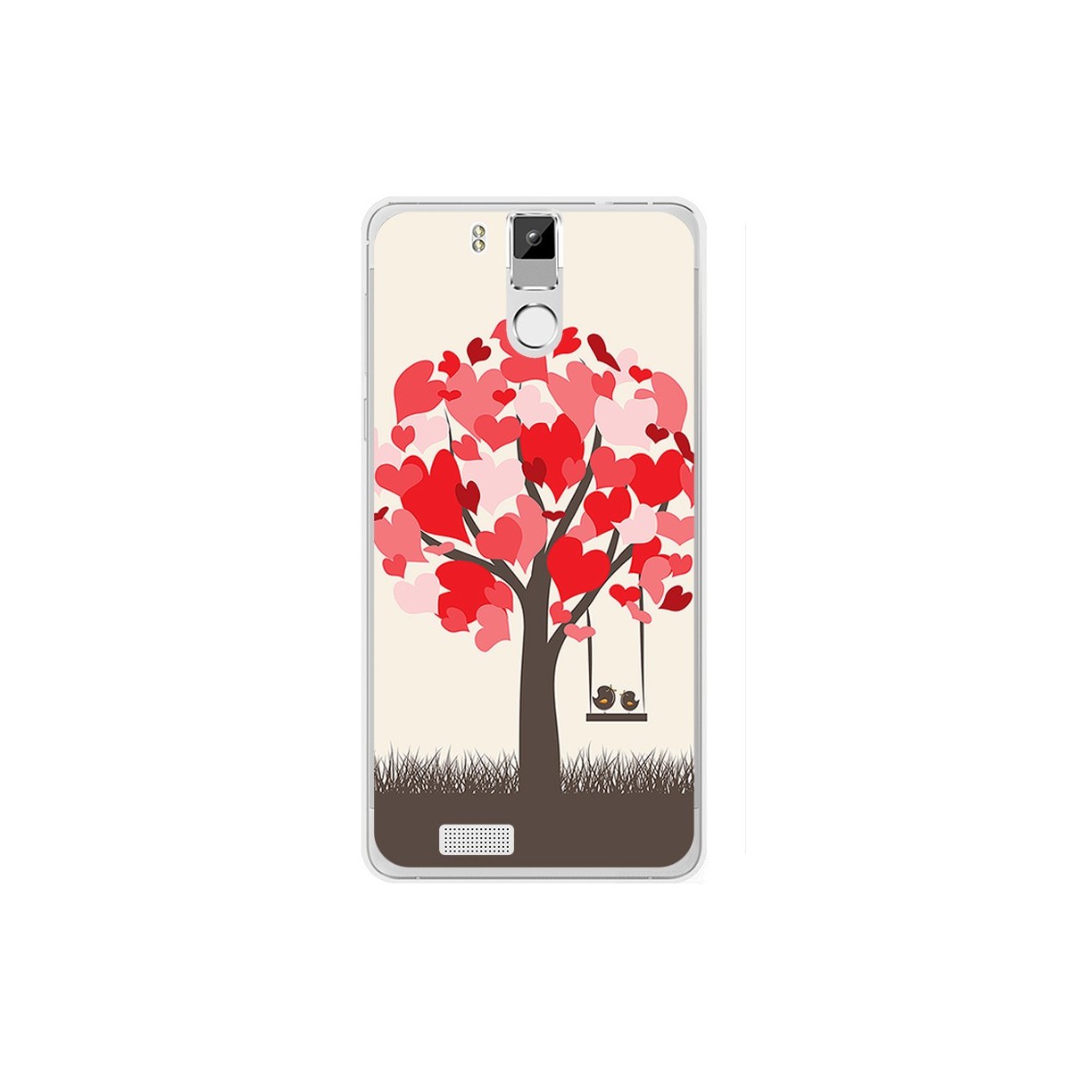 Funda Gel Tpu para Oukitel K6000 / K6000 Pro Diseño Pajaritos Dibujos
