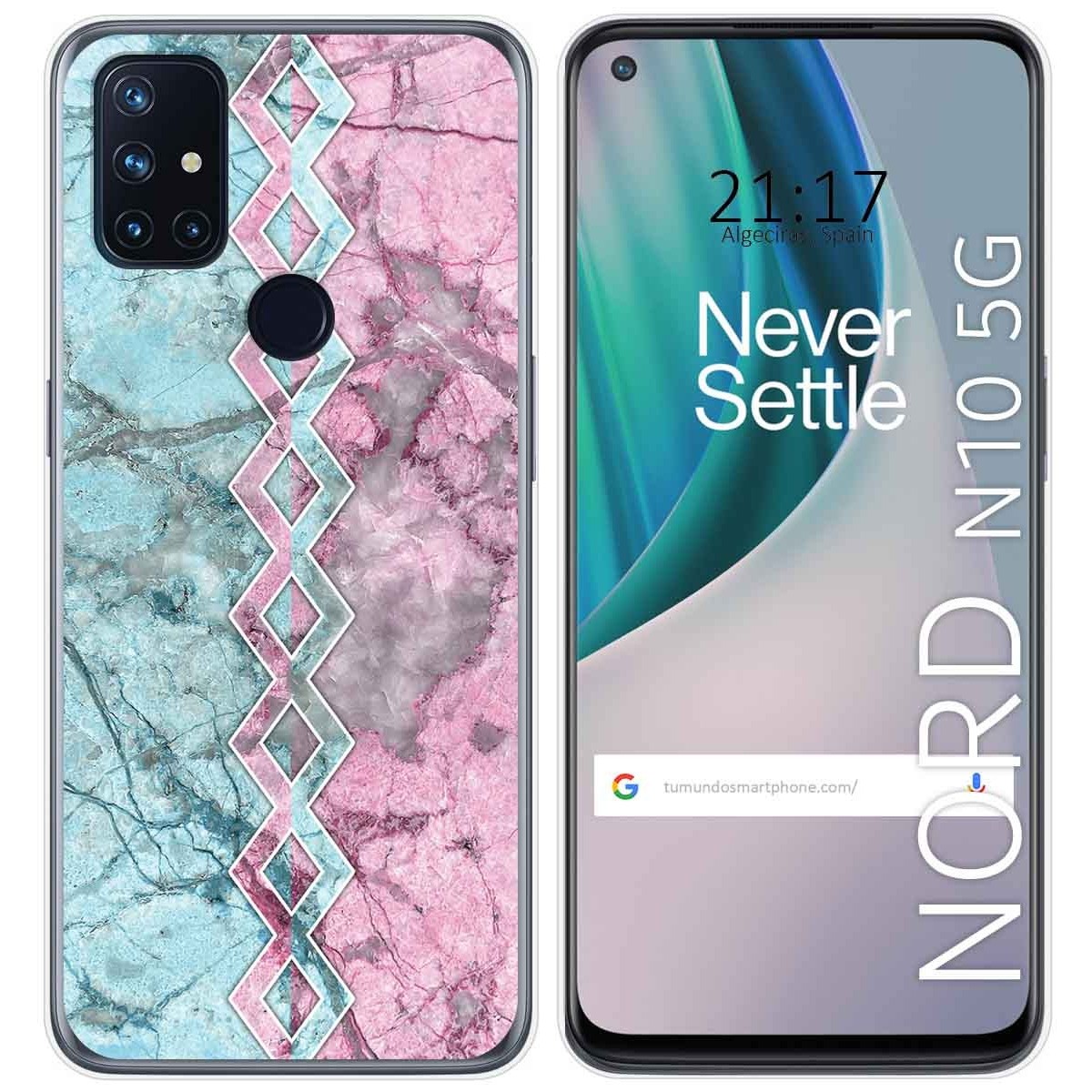 Funda Gel Tpu para Oneplus Nord N10 5G diseño Mármol 08 Dibujos