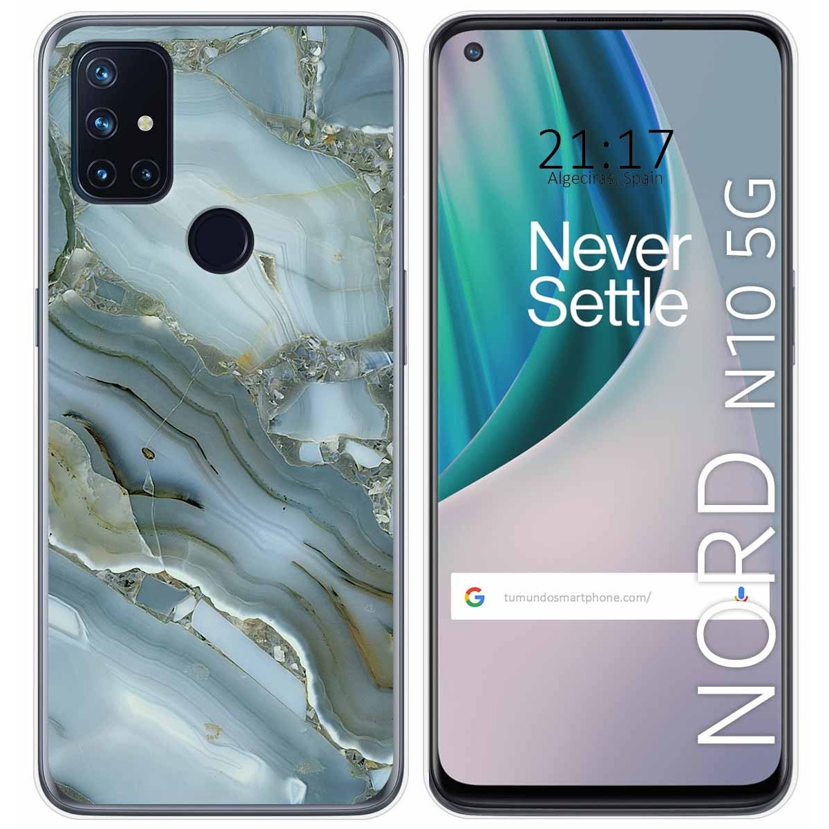 Funda Gel Tpu para Oneplus Nord N10 5G diseño Mármol 09 Dibujos