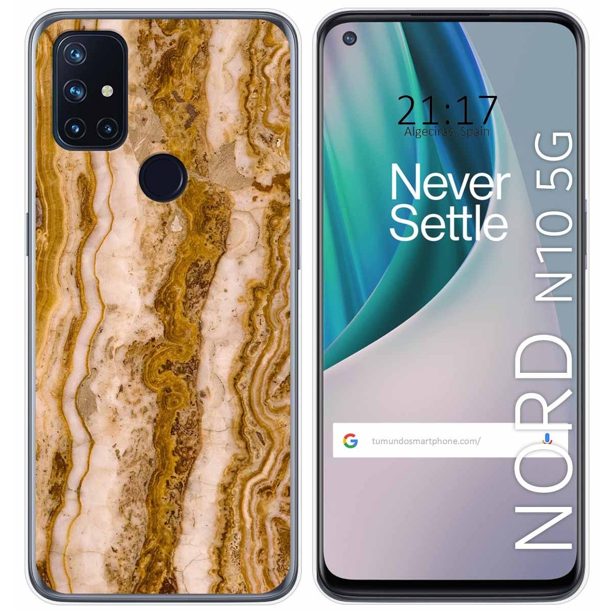 Funda Gel Tpu para Oneplus Nord N10 5G diseño Mármol 10 Dibujos